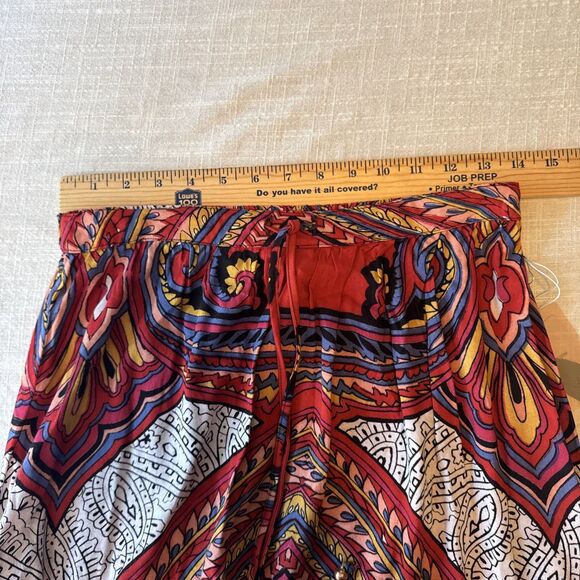 Forever 21 Boho Festival Printed Maxi Skirt Side Slits Women’s Size MEDIUM - NEW - Picture 6 of 10